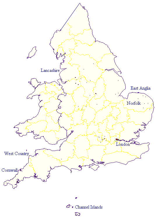 Map - 'Mel Variants Population Distribution
