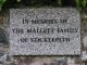 Memorial plaque to the Mallett family